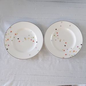 NWT Kate Spade Market Street Plate Set of 2
